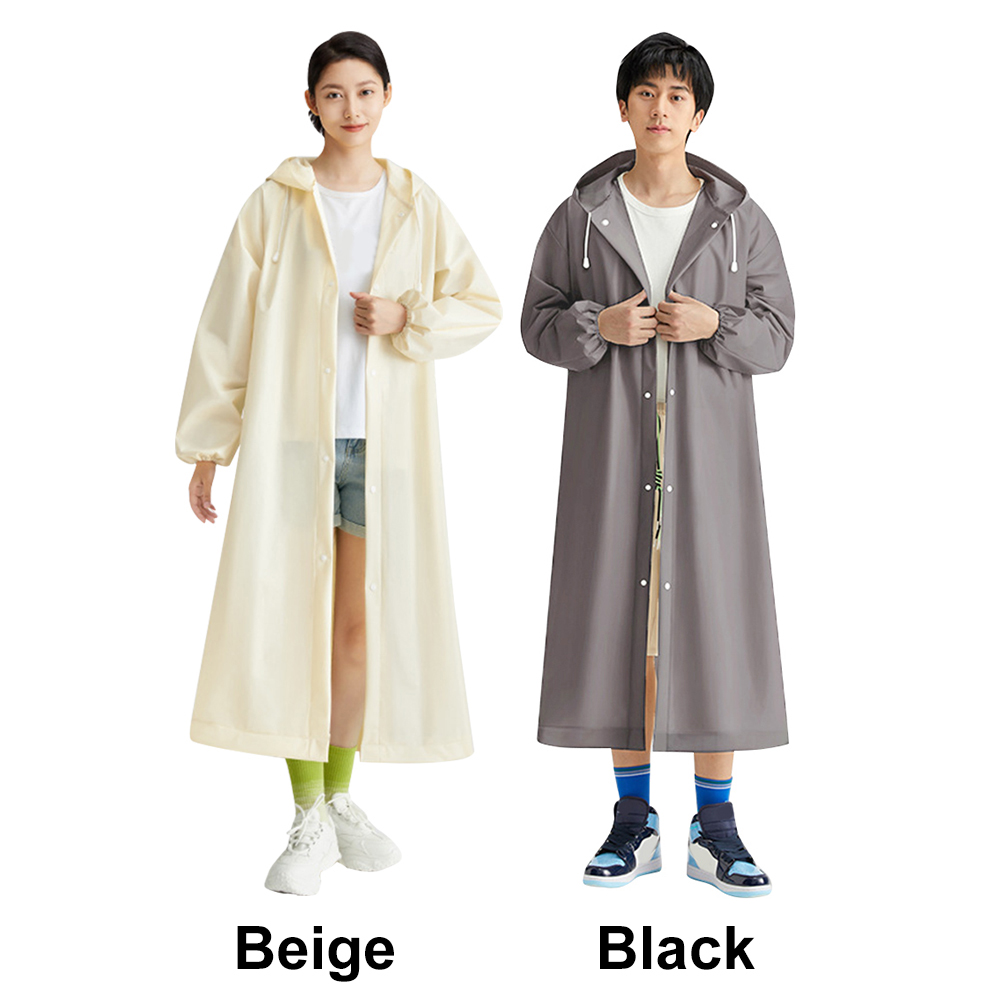 Women'S Fashion Rain Jacket - Adult Long Raincoat Non Disposable Thickened