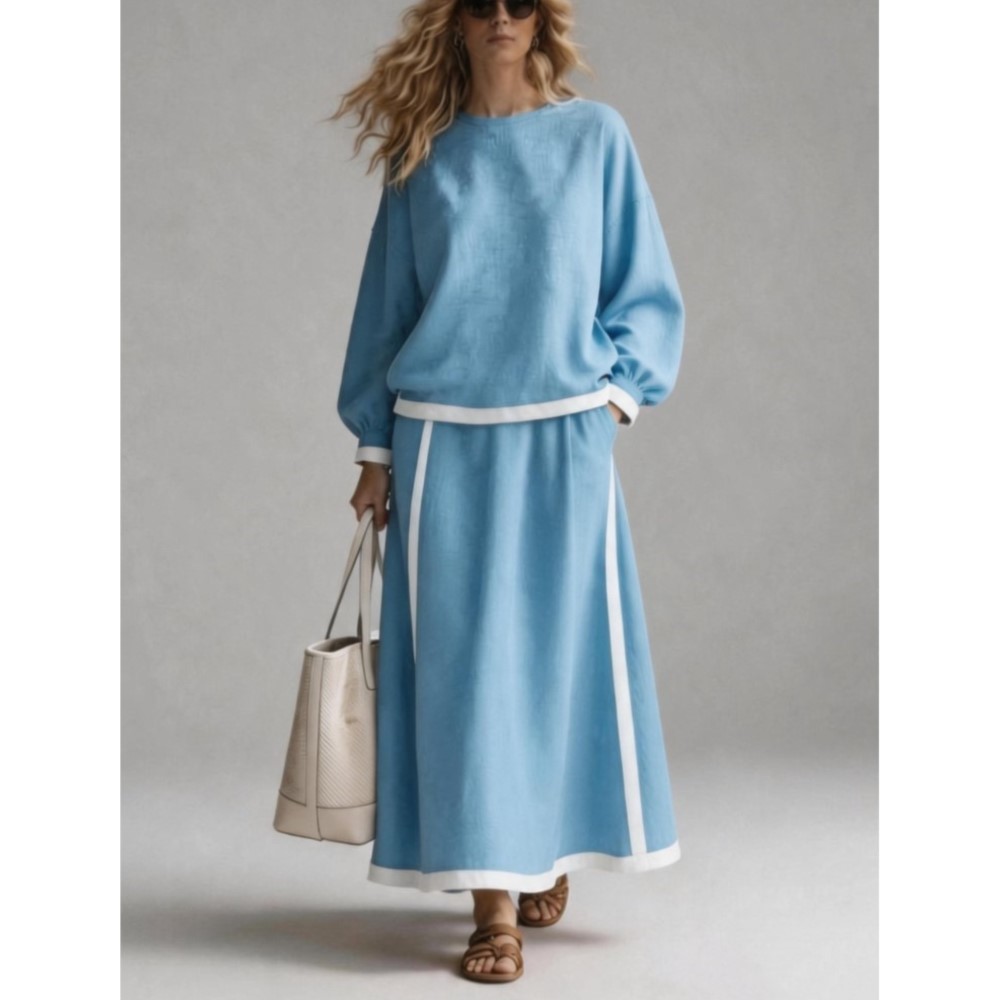 Women'S Fashion Sweatshirts - Women's Autumn New Patchwork O Neck