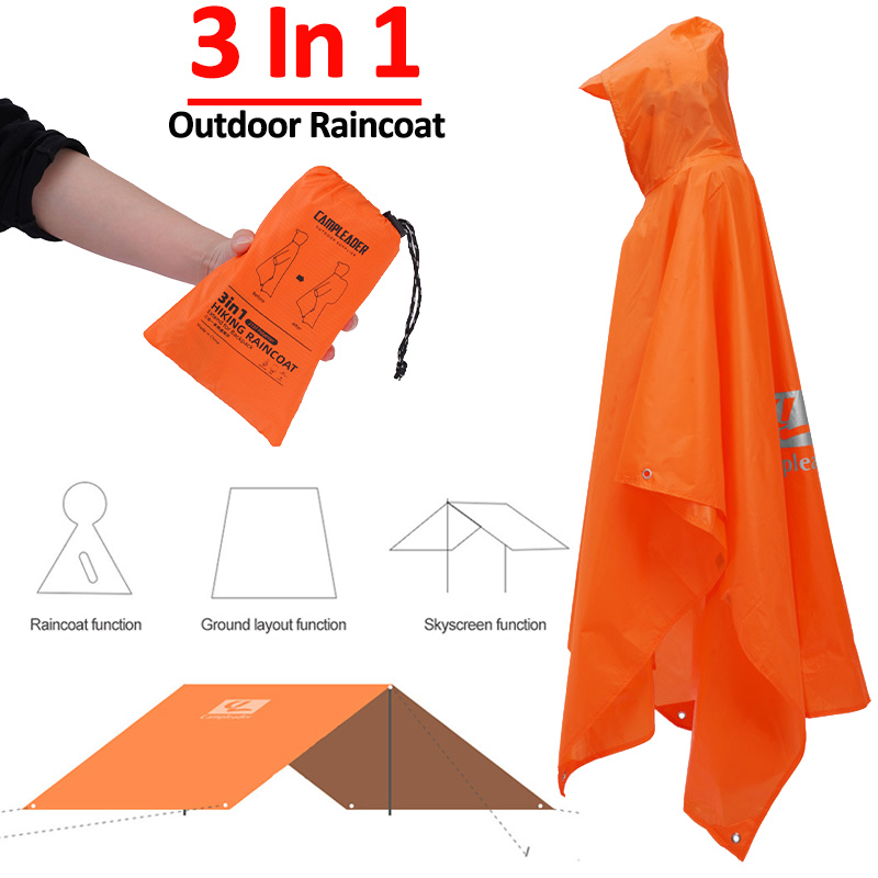 Women'S Fashion Rain Jacket - 3 In 1 Outdoor Raincoat Hooded