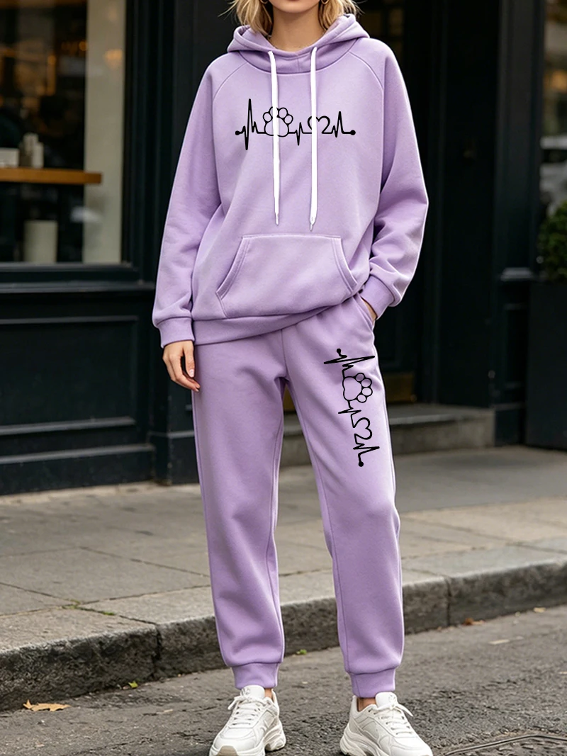 Women'S Fashion Sweatshirts - Fashion Women's 2 Pcs Sets Autumn