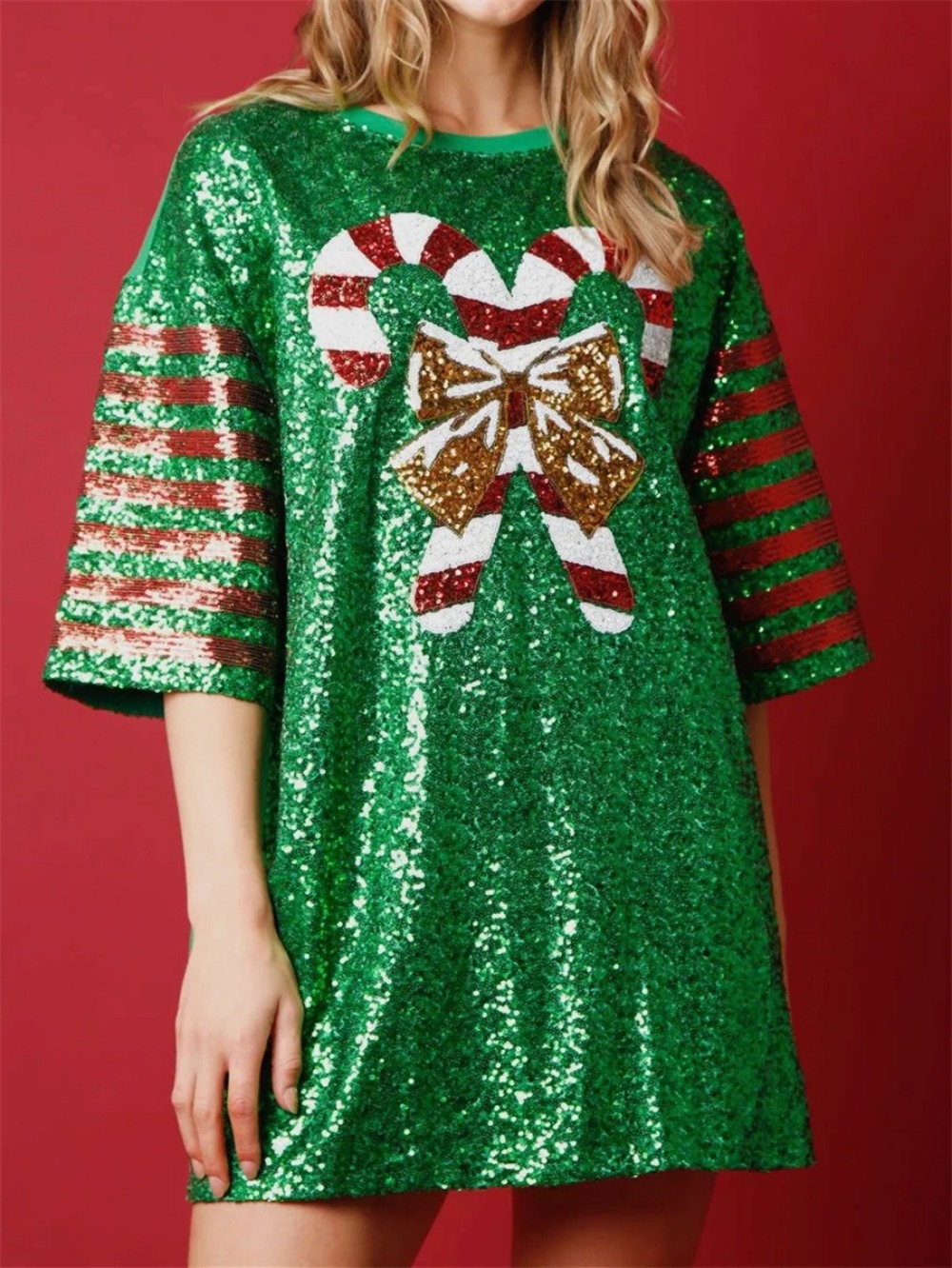 Women'S Fashion Rugby Top - Women Sequined Long T-Shirts Loose Sporty