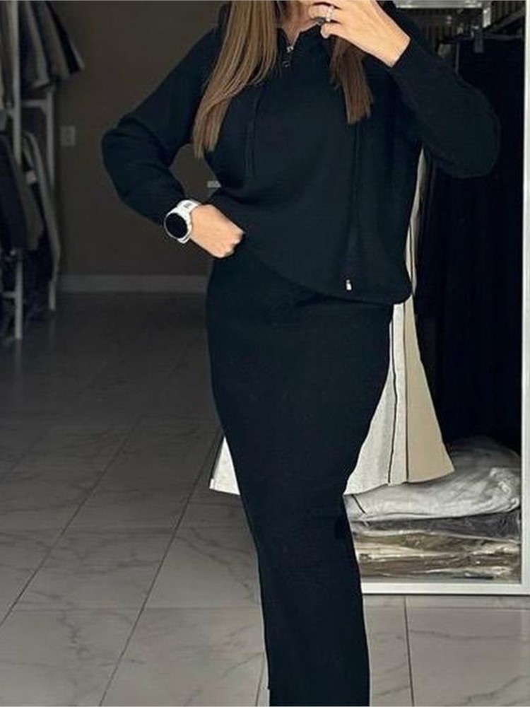 Women'S Fashion Sweatshirts - Women's Fashion Casual Skirt Set Autumn