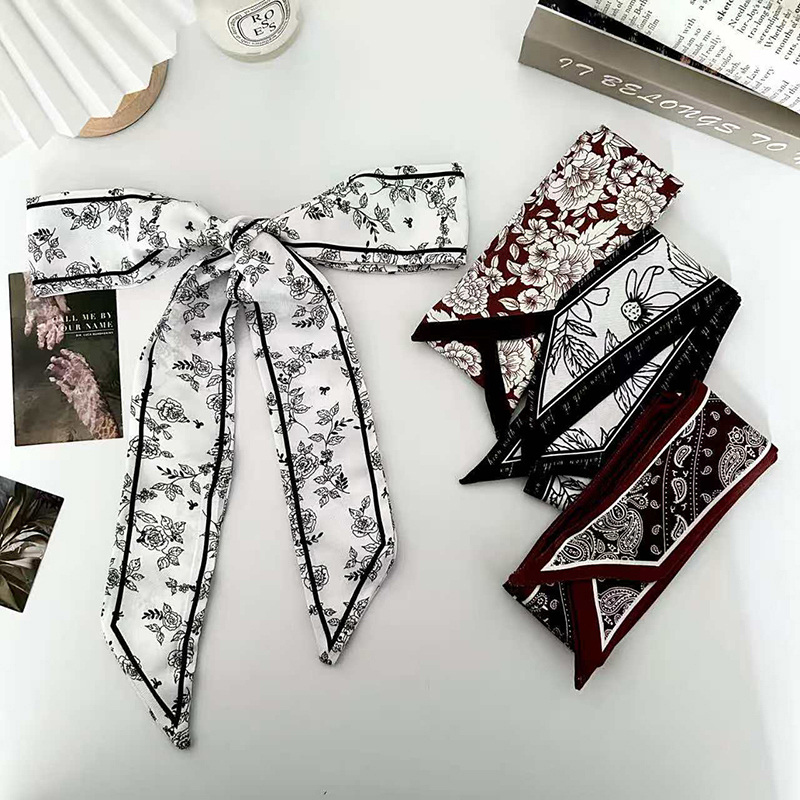 Women Fashion Necktie - Luxury Fashion Woman Skinny Silk Scarf