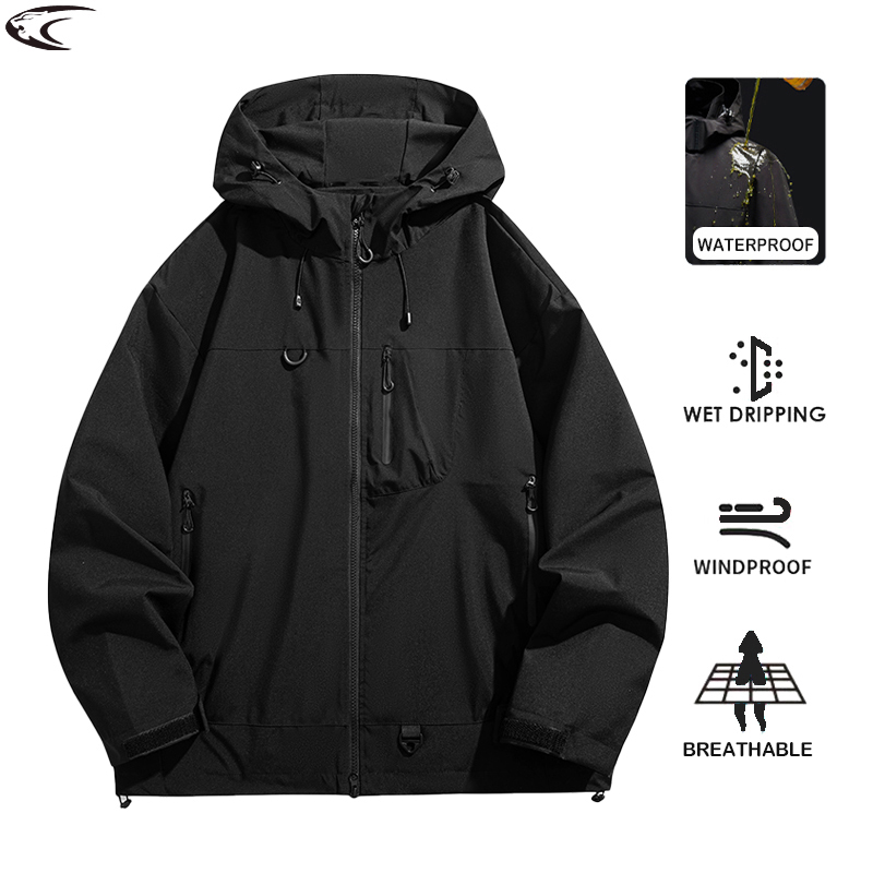 Women'S Fashion Rain Jacket - LNGXO Unisex Waterproof Windbreaker Outdoor Sport