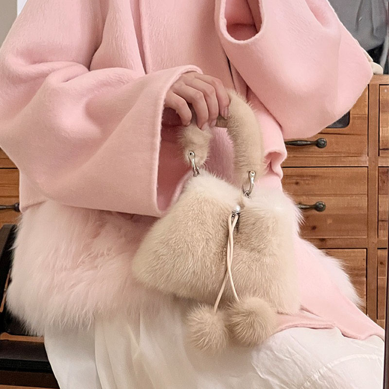 Y2K Real Mink Fur Handbag Wome - огляд і ціна Women'S Real Y2K Fashion