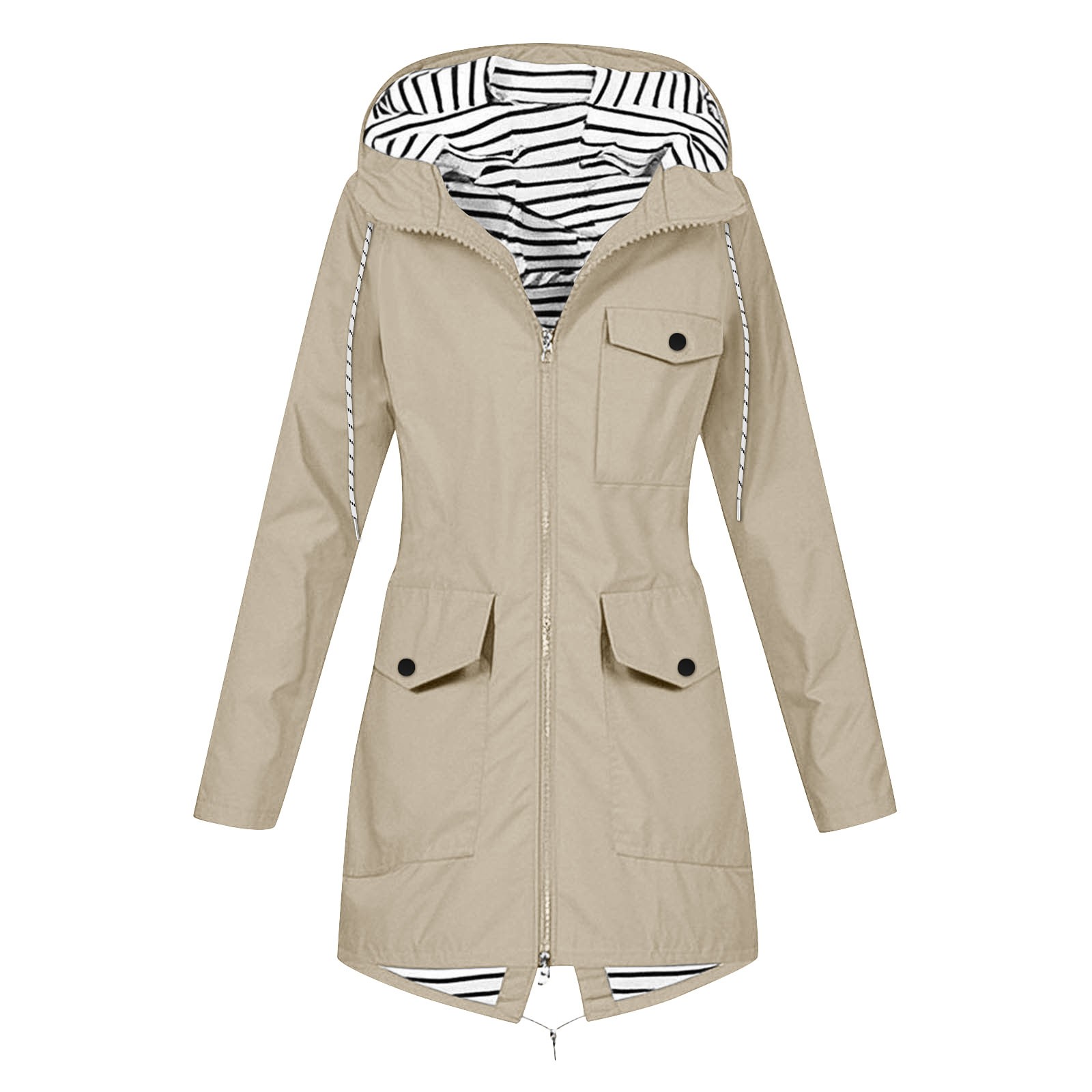 Women's Zip-up Hooded Jacket O - огляд і ціна Women'S Fashion Rain Jacket