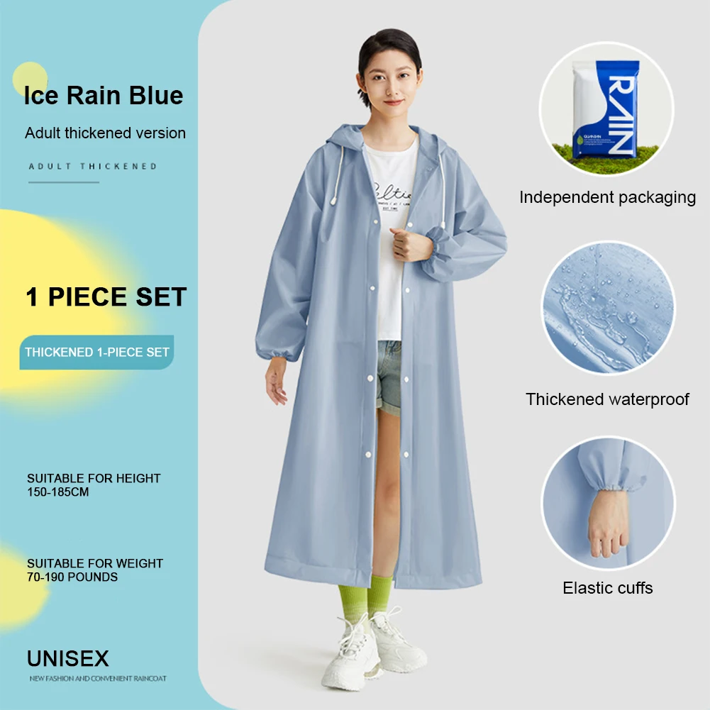 Adult Long Raincoat Non Dispos - огляд і ціна Women'S Fashion Rain Jacket