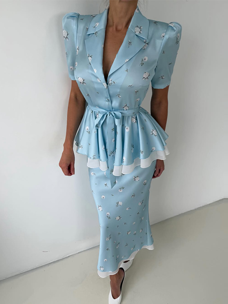Floral Blazer Coat Skirt Sets  - огляд і ціна Women'S Fashion Trends Spring 2026