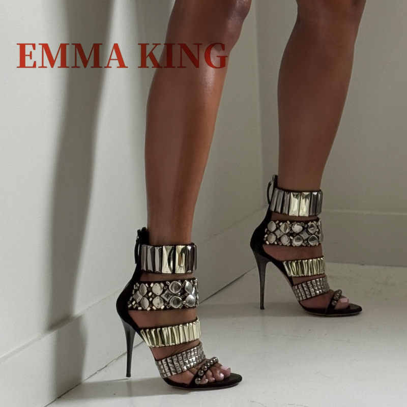Black Embellished Ankle Strap  - огляд і ціна Women Fashion Ideas