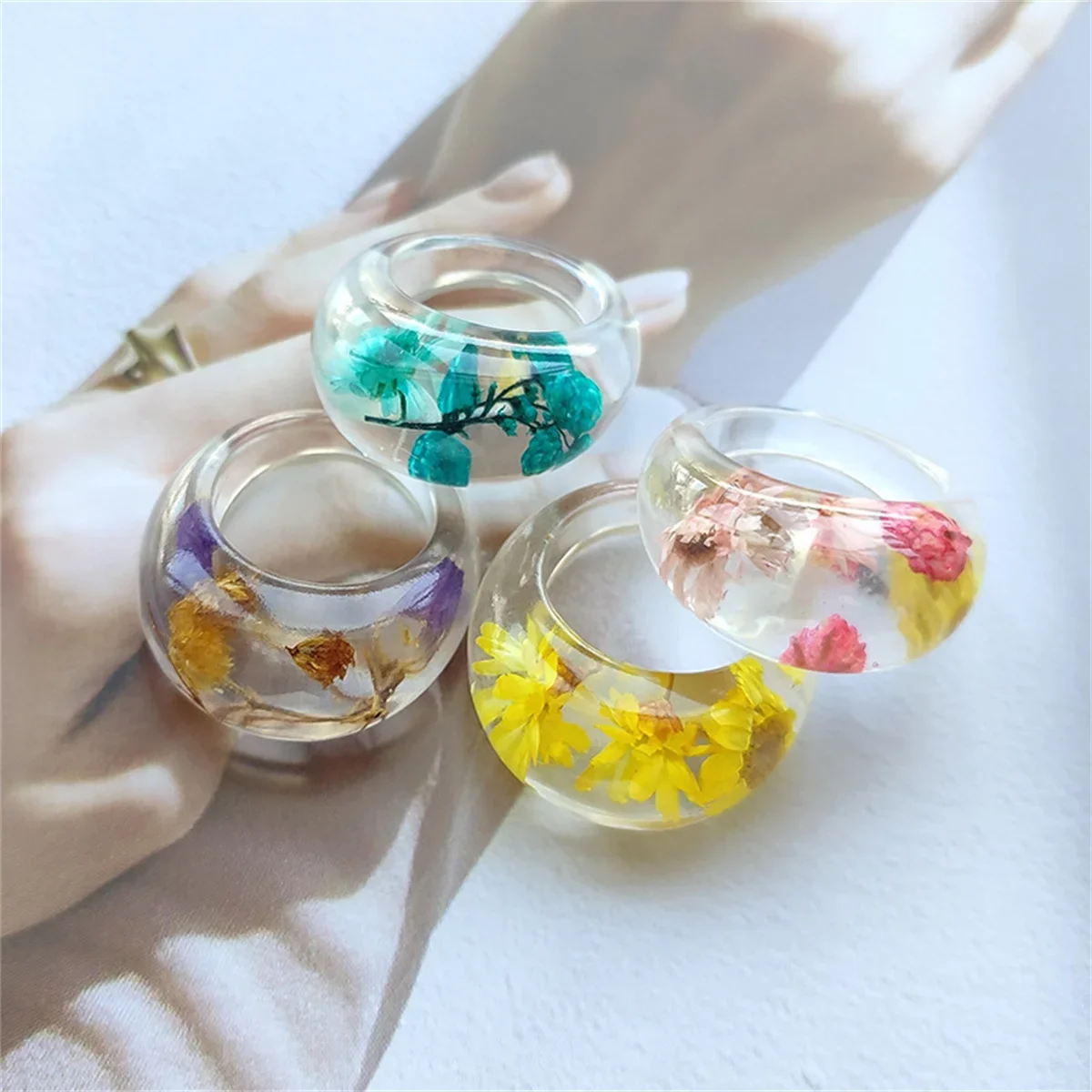Transparent Resin Cute Ring Re - огляд і ціна Women'S Real Y2K Fashion