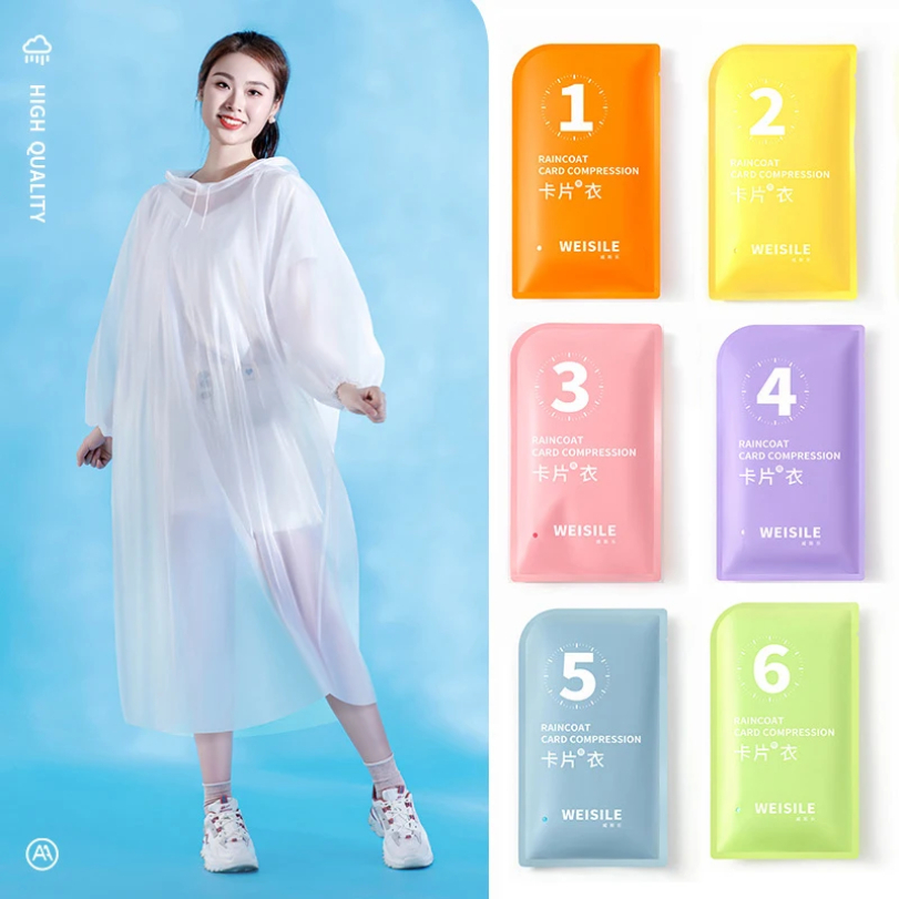 1pc Portable Thickened Raincoa - огляд і ціна Women'S Fashion Rain Jacket