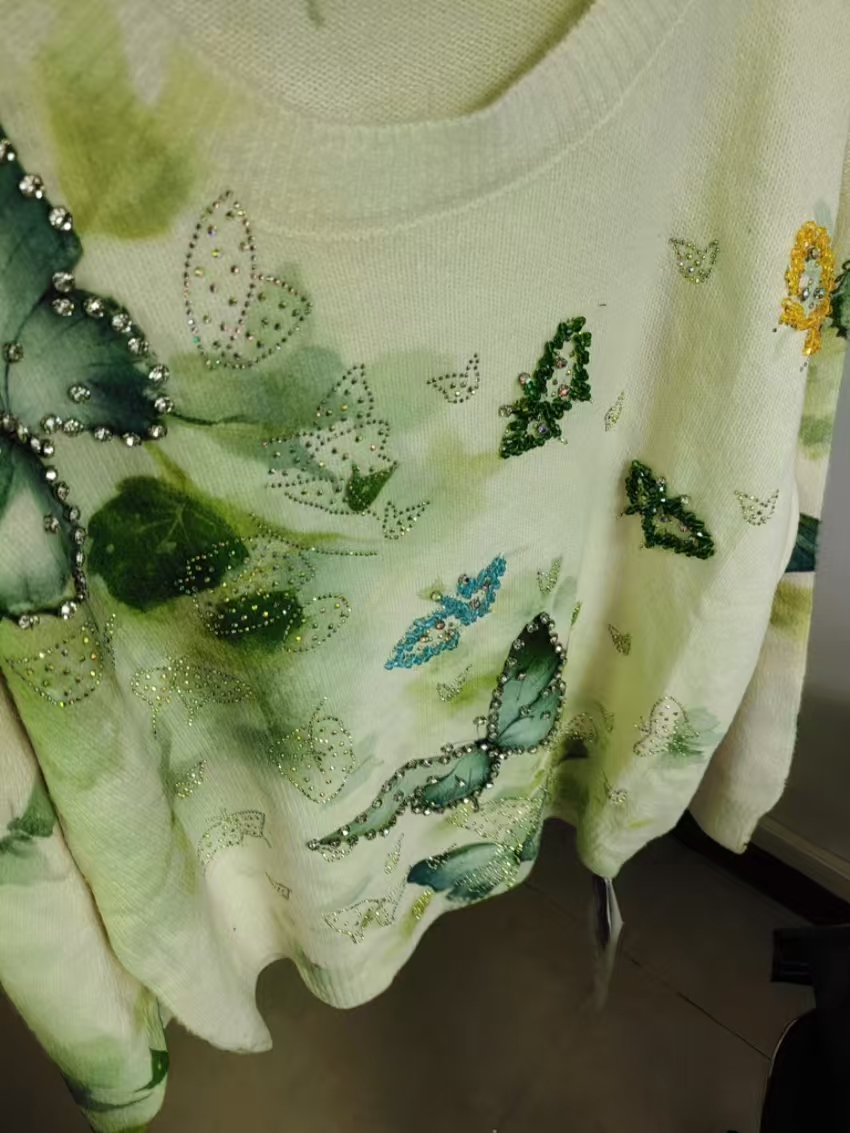 Real Photo Crystal Embroidery  - огляд і ціна Women'S Real Y2K Fashion