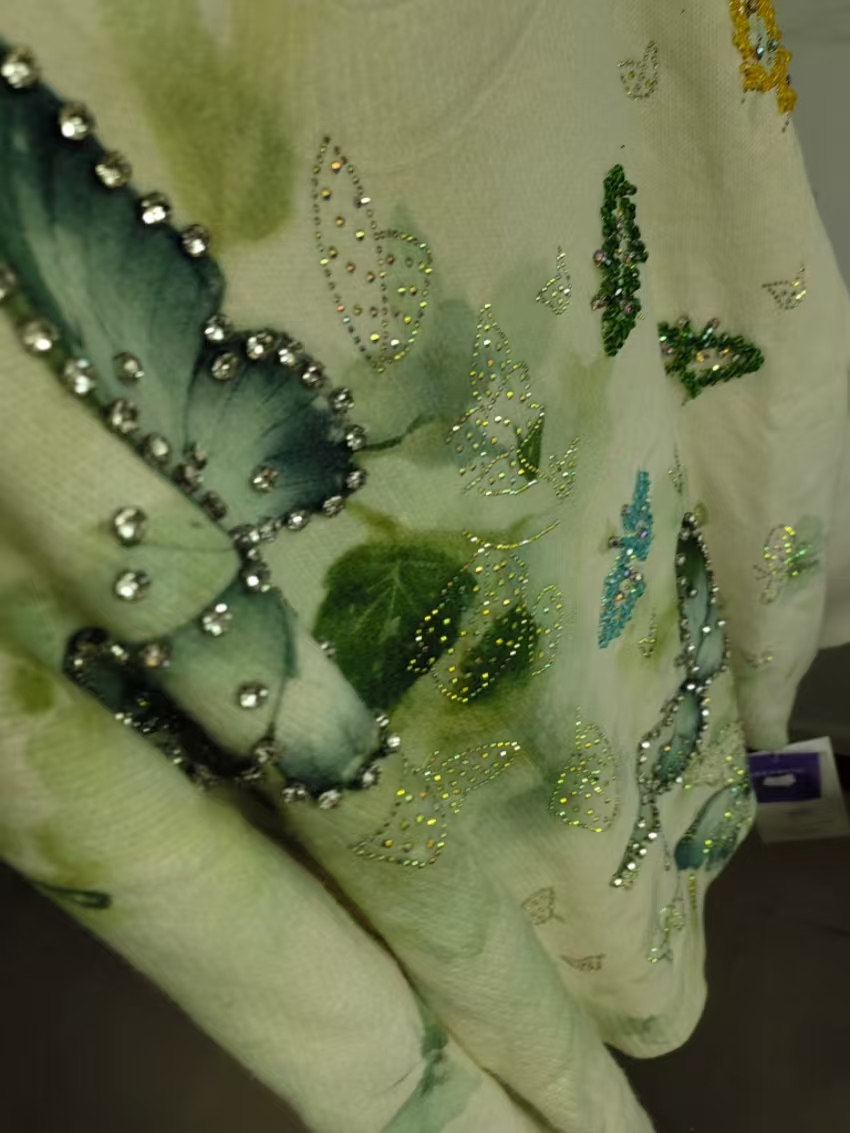Real Photo Crystal Embroidery  - огляд і ціна Women'S Real Y2K Fashion