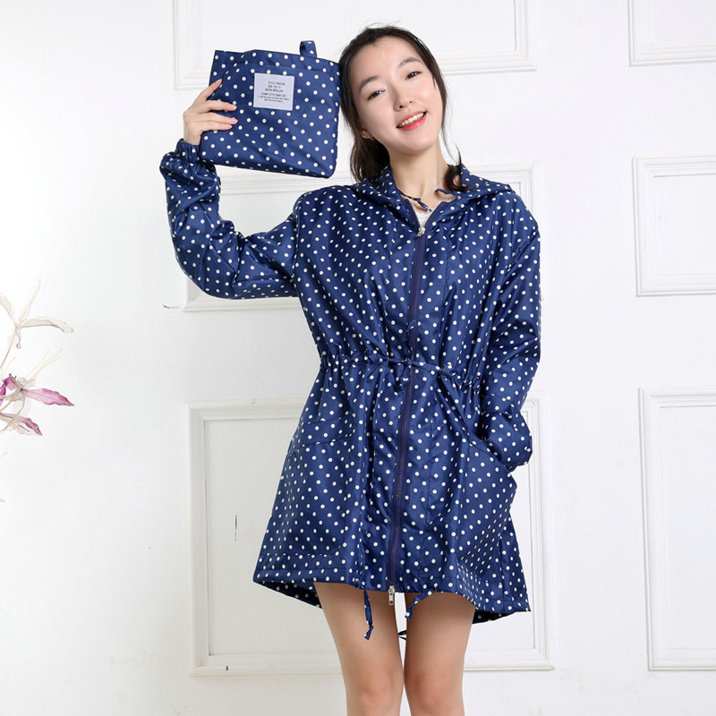 Fashion Dot Print Women Rainco - огляд і ціна Women'S Fashion Rain Jacket