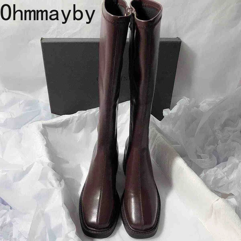 Vintage Thick Heel Women Knee  - огляд і ціна Women'S Fashion Knee High Boots
