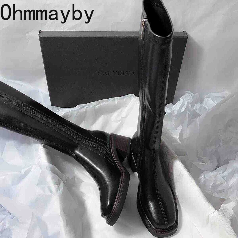 Vintage Thick Heel Women Knee  - огляд і ціна Women'S Fashion Knee High Boots