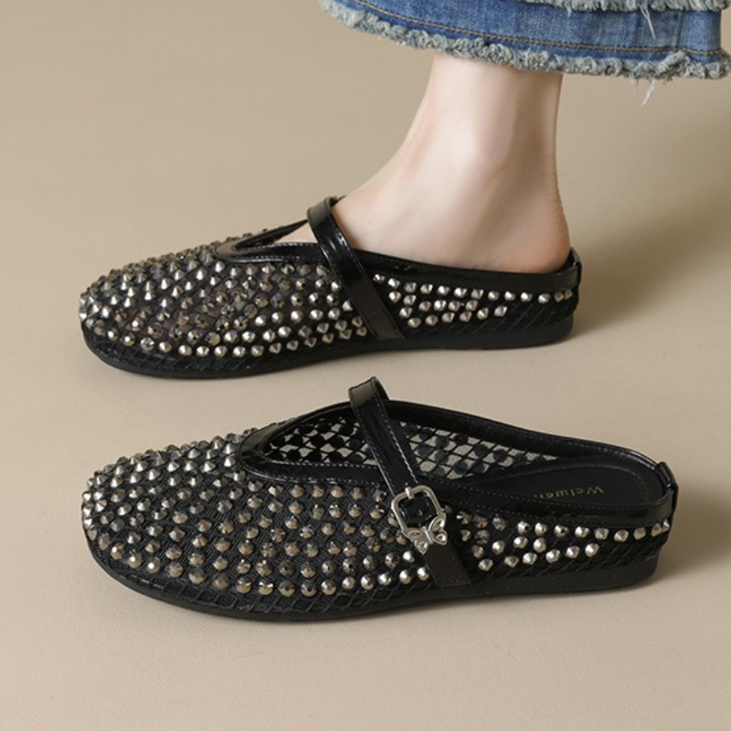 Mesh Rhinestone Brand Slippers - огляд і ціна Women'S Fashion Sandals