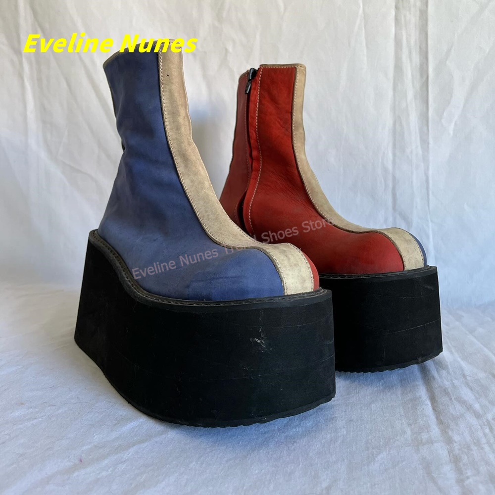 Y2K Red Blue Platform Ankle Bo - огляд і ціна Women'S Fashion Trends Spring 2026
