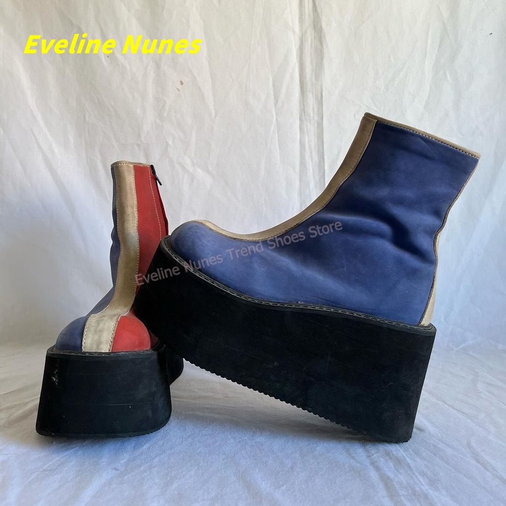 Y2K Red Blue Platform Ankle Bo - огляд і ціна Women'S Fashion Trends Spring 2026