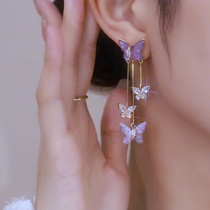 Silver Color Needle Purple But - огляд і ціна Trend Women Fashion