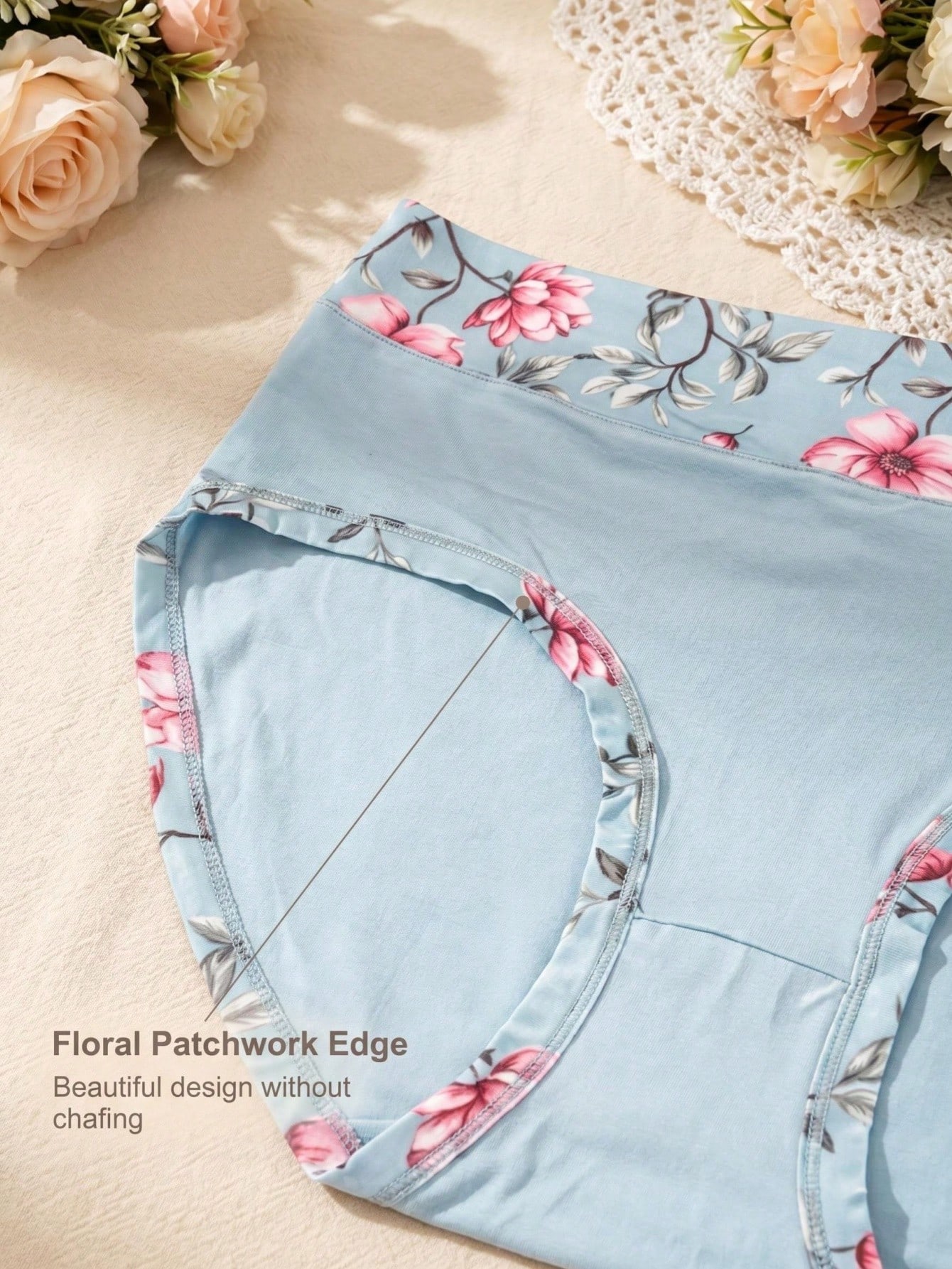 5PCS Plus Size Women's Flower  - огляд і ціна Trend Women Fashion