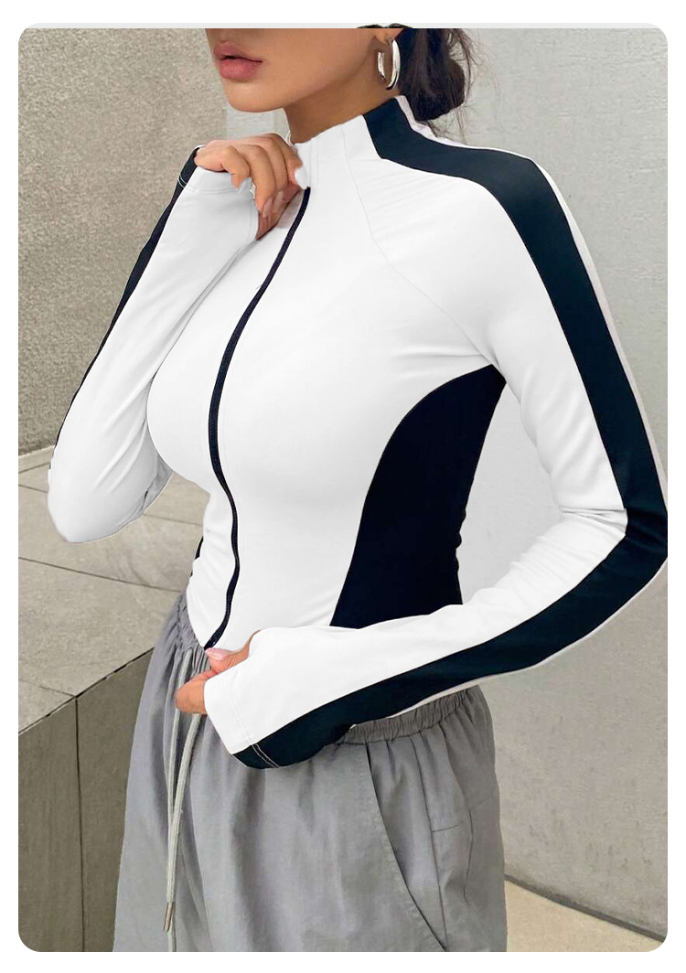 Yoga Clothes Stand Up Collar J - огляд і ціна Trend Women Fashion
