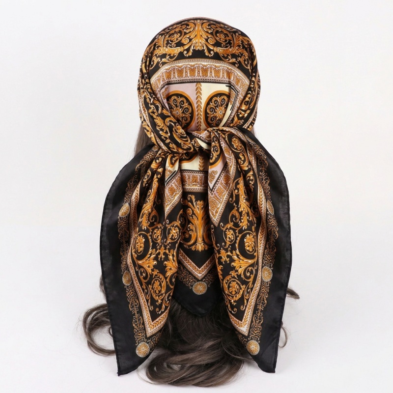 Vintage Satin Square Scarf Wom - огляд і ціна Women Fashion Necktie