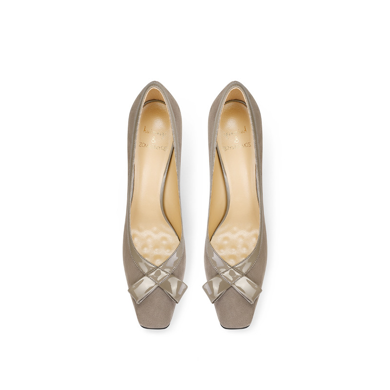 Elegant Khaki Suede Block Heel - огляд і ціна Women'S Fashion Petite