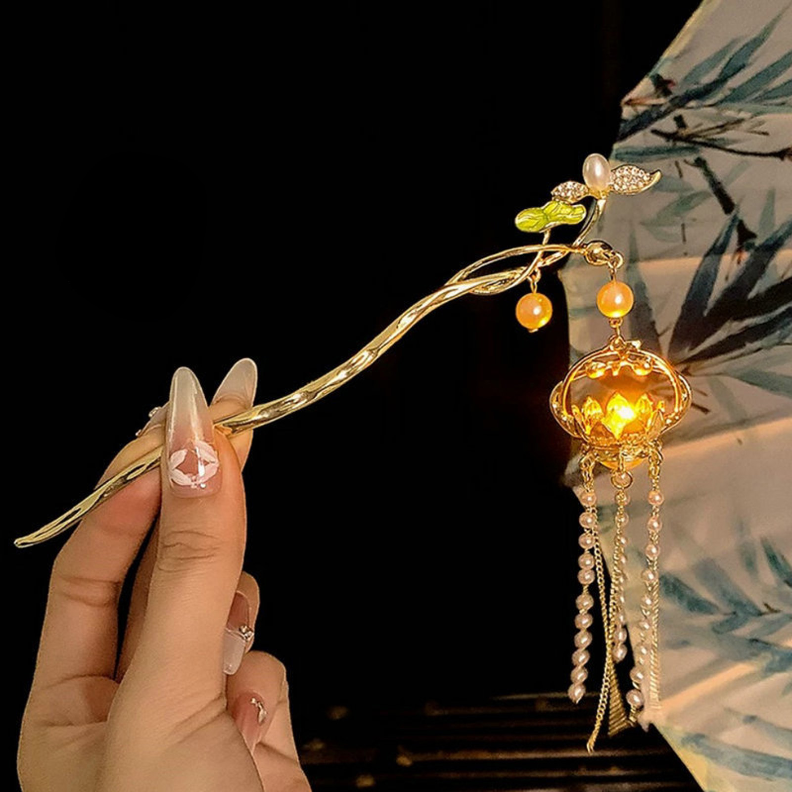 Luminous Flower Hairpin For Wo - огляд і ціна Women Fashion Hub