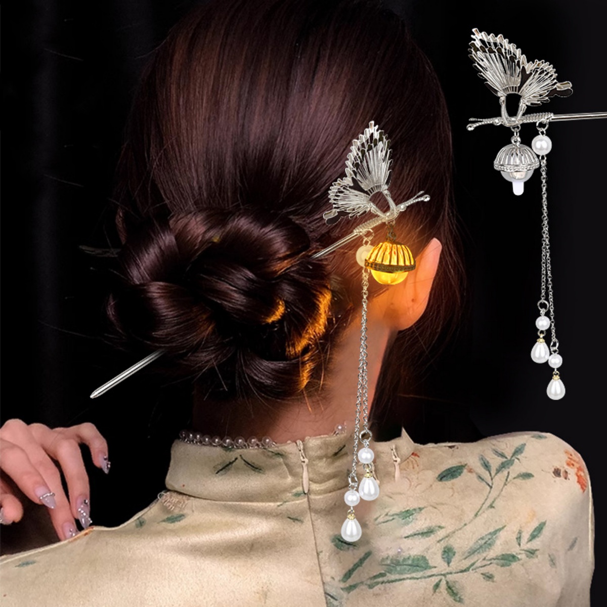 Luminous Flower Hairpin For Wo - огляд і ціна Women Fashion Hub