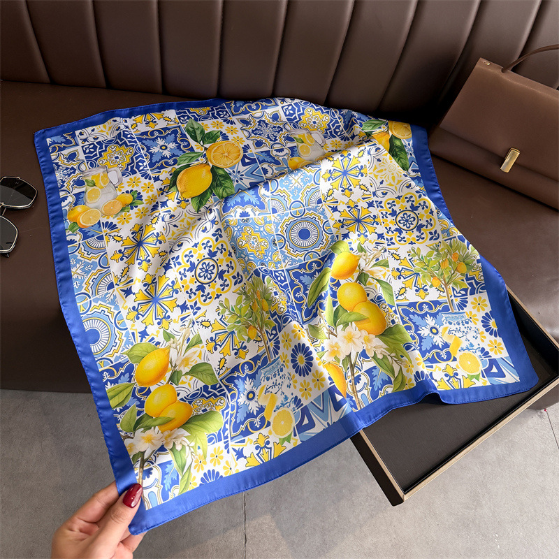 2026 New Fruit Print Silk Squa - огляд і ціна Women Fashion Necktie