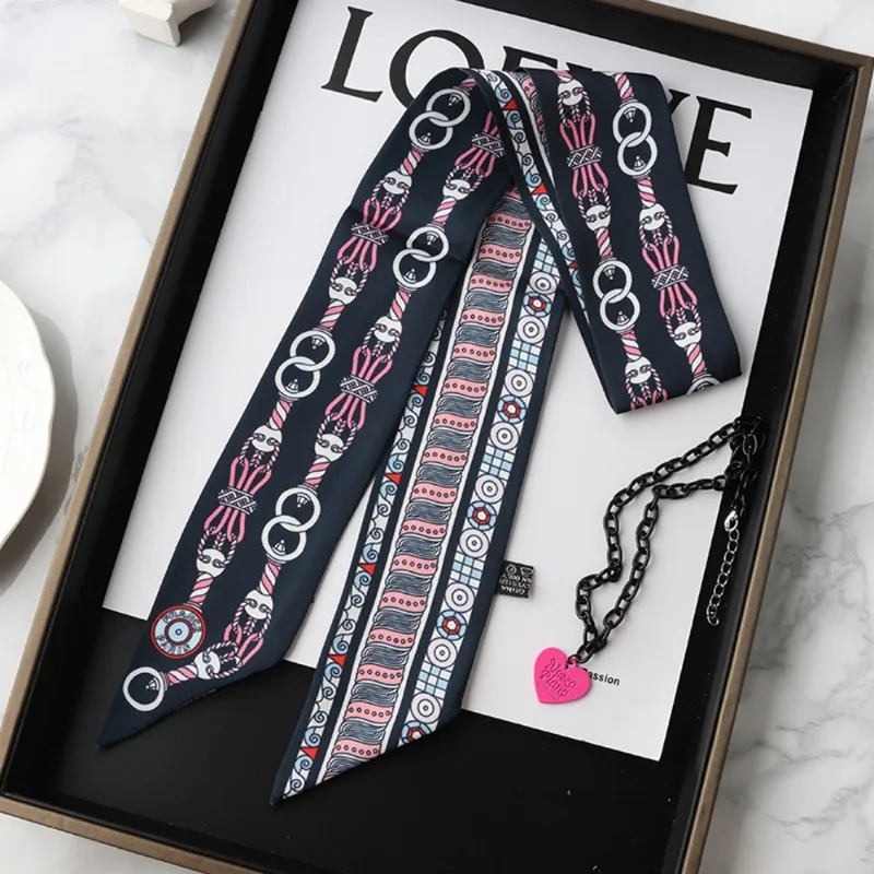 Fashion Skinny Silk Scarf for  - огляд і ціна Women Fashion Necktie