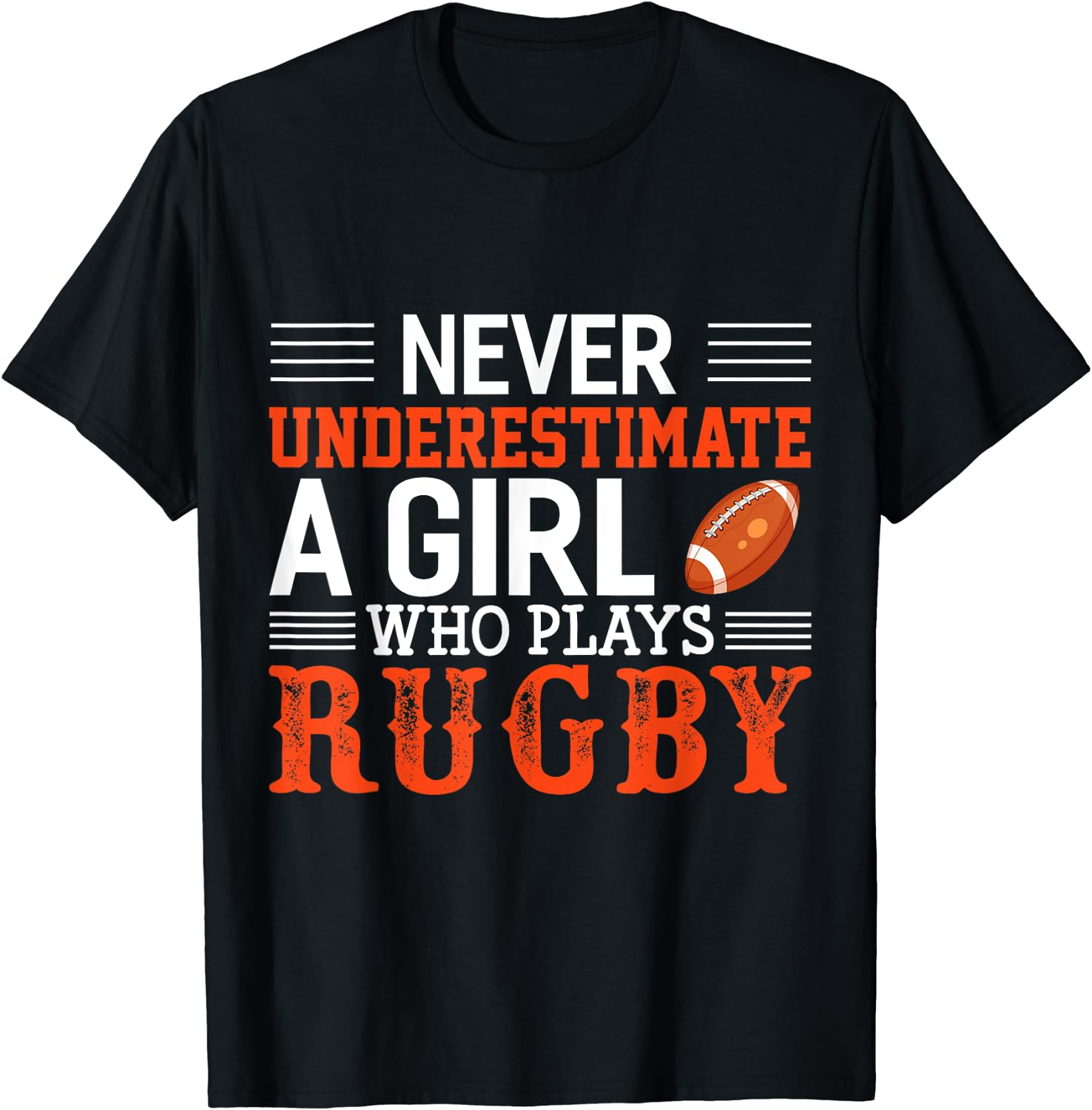 Funny Rugby Never Underestimat - огляд і ціна Women'S Fashion Rugby Top