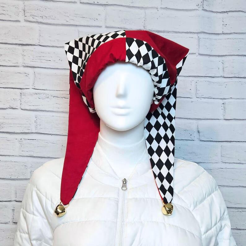 Chessboard Lattice Jester Cost - огляд і ціна Women'S Fashion Hats