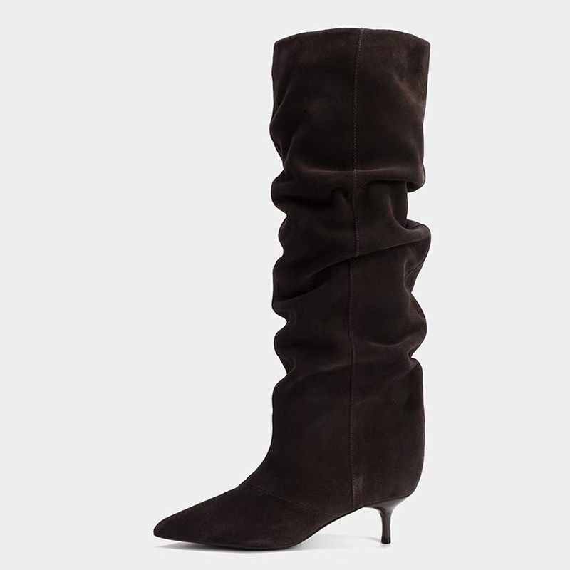 Liyke Runway Fashion Pleated S - огляд і ціна Women'S Fashion Knee High Boots